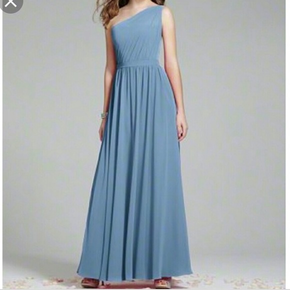 Alfred Angelo Dresses & Skirts - Alfred Angelo Blue One Shoulder Bridesmaid Dress